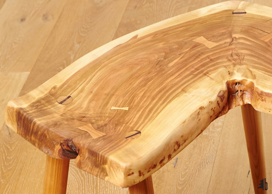 cherry bench detail